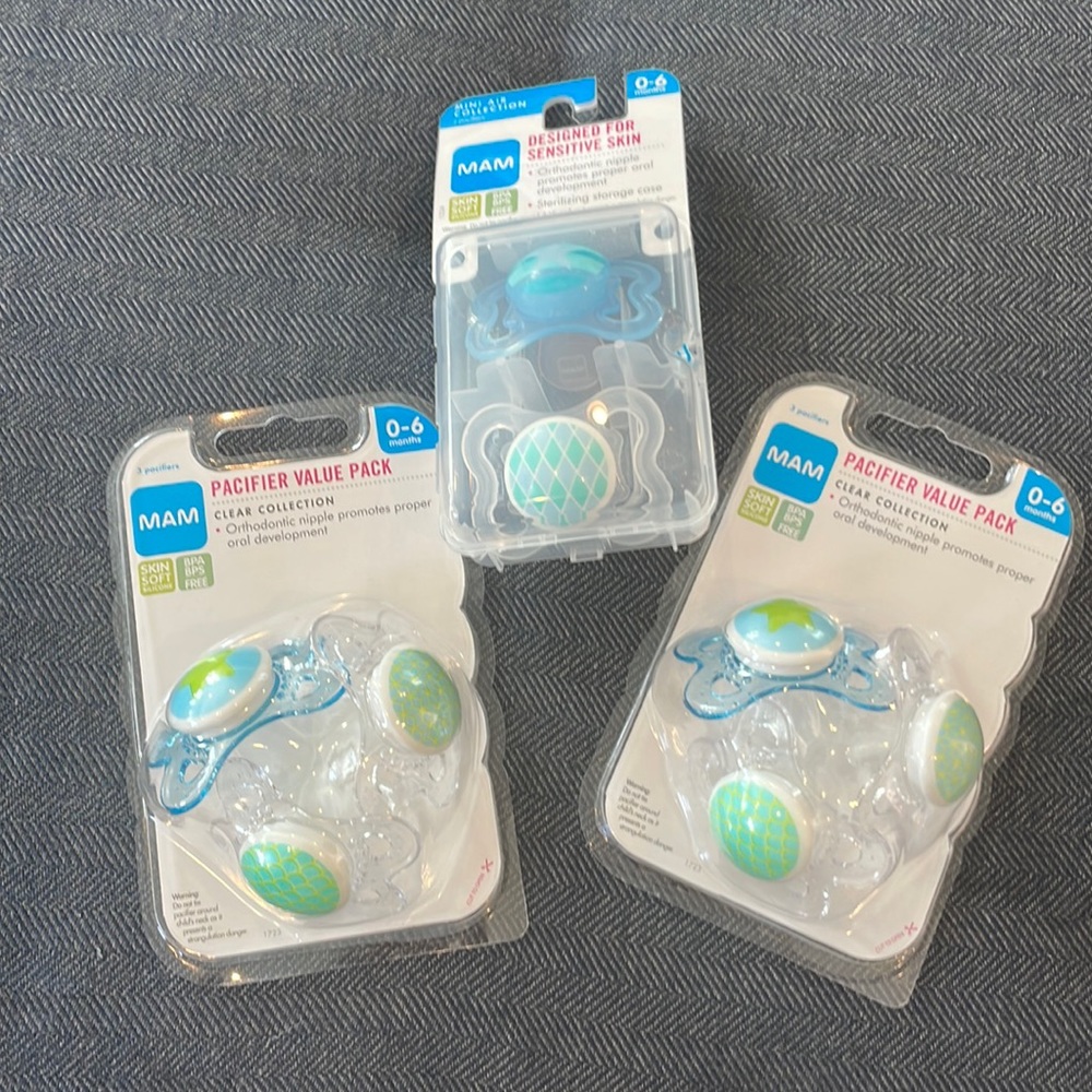 MAM Pacifier Bundle- 0-6 months